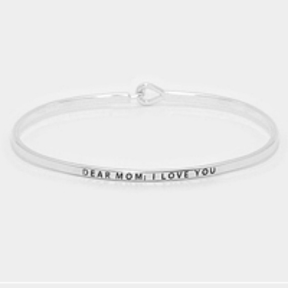 Tell Mom you love her!  Silver Bracelets
